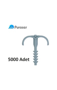 Puroser Yere Tespit Kılçık Dübel 5000 Adet