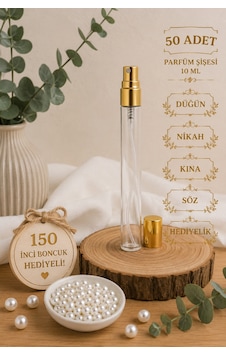 Cam Parfüm Şişesi Kolonya Şişesi Boş Fısfıs Şişe Her Türlü Hediyeliğe Uygun 50 Adet - 915223182