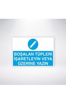 Boşalan Tüpleri İşaretleyin Veya Üzerine Yazın Sticker 20x28 Cm Boşalan Tüpleri İşaretleyin Veya Üzerine Yazın Sticker 20x28 Cm