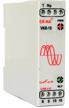 Erna Vkr-10 W-otomat Tipi Faz Sıralı Motor Koruma Rölesi Erna Vkr-10 W-otomat Tipi Faz Sıralı Motor Koruma Rölesi