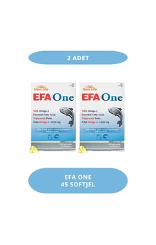 New Life Efa One 45 Kapsül Balık Yağı 1020 Omega 3 2 Adet 2'li