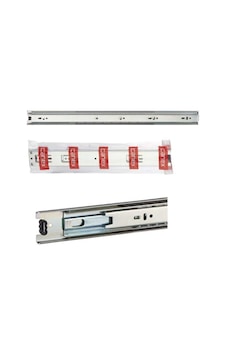 En 43 Mm Teleskopik Bilyalı Çekmece Rayı Kaplamalı - 40 Cm 4 Takım Metalik En 43 Mm Teleskopik Bilyalı Çekmece Rayı Kaplamalı - 40 Cm 4 Takım Metalik
