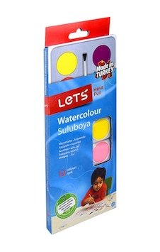 Lets Suluboya 12 Renk Büyük Boy Lets Suluboya 12 Renk Büyük Boy