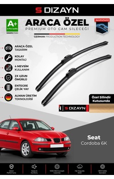 S-dizayn Seat Cordoba 6k Ön Cam Silecek Seti 1993-2009 Premium Araca Özel 53-48 Cm A+ Kalite Aocs-16