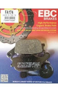 Suzukı Gsx-8s 800 2023-2024 Ebc Organik Arka Fren Balatası Fa174 Suzukı Gsx-8s 800 2023-2024 Ebc Organik Arka Fren Balatası Fa174