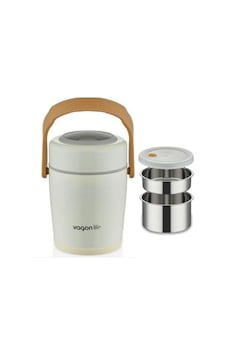 Lunchbox Çelik Beslenme Kabı 2 Kat 1600 Ml Yemek Kabı Beyaz Mavi - Yeşil - Sarı Lunchbox Çelik Beslenme Kabı 2 Kat 1600 Ml Yemek Kabı Beyaz Mavi - Yeşil - Sarı