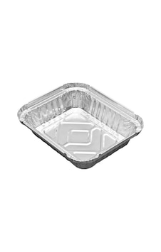 Alüminyum Kap 250 Gr Kapaklı 100 Adet Gümüş Alüminyum Kap 250 Gr Kapaklı 100 Adet Gümüş