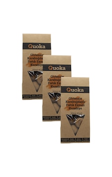 Quoka Glutensiz Rafine Şekersiz Fıstık Ezmeli Kurabiye 3 x 80 G Quoka Glutensiz Rafine Şekersiz Fıstık Ezmeli Kurabiye 3 x 80 G