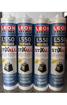 Leon Premıum Hıgh Tack Korniş Yapıştırıcı, Çok Amaçlı Güçlü Yapıştırıcı Beyaz 290 Ml 12'li 290 ML