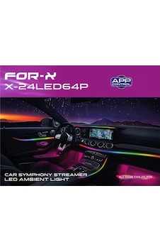 For-x X-24led64p 64 Renk Sesli Komutlu Ambians Led