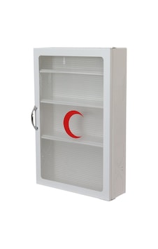 Akşan 411 Şeffaf Kapaklı Metal Ecza Dolabı Beyaz Akşan 411 Şeffaf Kapaklı Metal Ecza Dolabı Beyaz