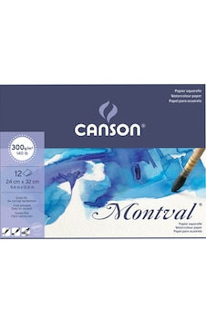 Canson Suluboya Blok 24x32 300G 12yp Montval