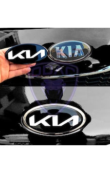 Kia Ceed, Rio, Cerato Özel Yeni Yazılı Kia Logo Amblem Takım Siyah Beyaz Ön Arka 2 Parça Kia Ceed, Rio, Cerato Özel Yeni Yazılı Kia Logo Amblem Takım Siyah Beyaz Ön Arka 2 Parça