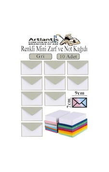 Renkli Mini Zarf 7x9 Cm Not Kağıtlı 10 Adet Küçük Renkli Zarf Mektup Oyun Zarfı Doğum Günü Dilekleri Zarfı Canlı Renkler Gri Renkli Mini Zarf 7x9 Cm Not Kağıtlı 10 Adet Küçük Renkli Zarf Mektup Oyun Zarfı Doğum Günü Dilekleri Zarfı Canlı Renkler Gri
