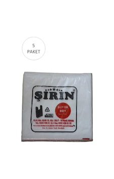 Beyaz Kalın Atlet Poşet Büyük Boy 30x57 Cm 1 Kg 5 Paket Takriben 225 Adet