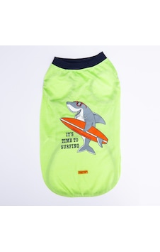 Pawstar Green Shark Büyük T-shirt 5xlarge 51x62x79 Cm