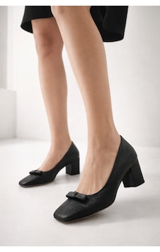 Firibu Nude Kroko Kadın Klasik Stiletto Topuklu Ayakkabı Özel Gün & Ofis Siyah - Saten Reine Firibu Nude Kroko Kadın Klasik Stiletto Topuklu Ayakkabı Özel Gün & Ofis Siyah - Saten Reine