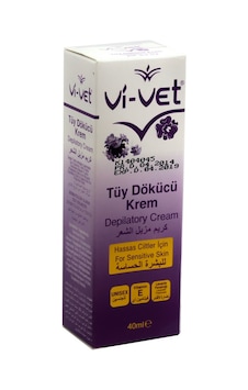 Vi-Vet Hassas Ciltler için Unisex Tüy Dökücü Krem 40 ML Vi-Vet Hassas Ciltler için Unisex Tüy Dökücü Krem 40 ML