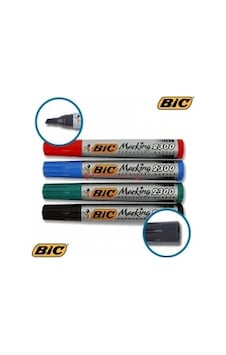 Bic Markör 2300 Permanent Kalem Siyah 12'Li Bic Markör 2300 Permanent Kalem Siyah 12'Li