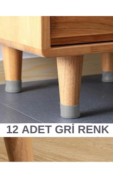 12 Adet Silikon Masa Sandalye Koruyucu, Masa Sandalye Kaydırmaz, Zemin Koruyucu Silikon Ayak Gri 12 Adet Silikon Masa Sandalye Koruyucu, Masa Sandalye Kaydırmaz, Zemin Koruyucu Silikon Ayak Gri