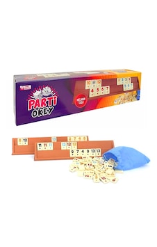 Parti Okey Takımı Plastik Melamin Taşlı