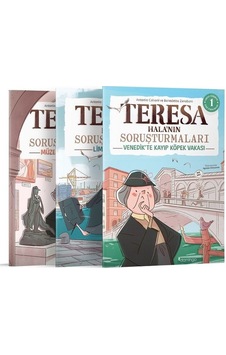 Görsel Mantıksal ve Bilişsel Beceri Etkinlik Seti (7-9 Yaş) - Teresa Halanın Soruşturmaları 1-2-3 (Çıkartmalı) - Antonio Calvan - Domingo Yayınevi