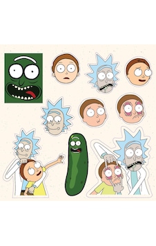Rick Karışık Tasarımlı A5 Stickersasfa Çıkartma Pytkstk060 Rick Karışık Tasarımlı A5 Stickersasfa Çıkartma Pytkstk060