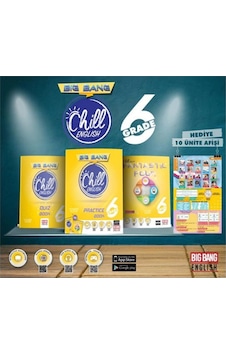 Big Bang 6. Sınıf Chill English Practice Book Fantastic Four Quiz Book Ünite Afişleri