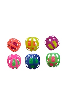 Kardelen Kedi Topu Kafesli 1 No 4 CM 6 Adet Kardelen Kedi Topu Kafesli 1 No 4 CM 6 Adet