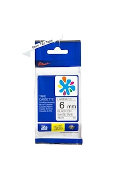 Brother Tze-211 Beyaz Üzerine Siyah Muadil Etiket Seridi 6mm X 8mm 1 Adet Brother Tze-211 Beyaz Üzerine Siyah Muadil Etiket Seridi 6mm X 8mm 1 Adet