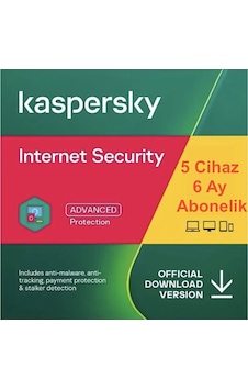 Kaspersky İnternet Security 5 Cihaz 6 Ay Dijital Abonelik Kaspersky İnternet Security 5 Cihaz 6 Ay Dijital Abonelik