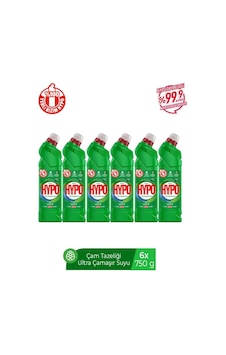 Ultra Kıvamlı Çamaşır Suyu Çam Kokulu 750 Gr X 6 Adet 6'lı Set Ultra Kıvamlı Çamaşır Suyu Çam Kokulu 750 Gr X 6 Adet 6'lı Set