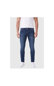 Deepsea Erkek Slim Fit Dar Kesim Likralı Koyu Lacivert Kot Pantolon Dar Paça İnce Esnek Jean 2608306