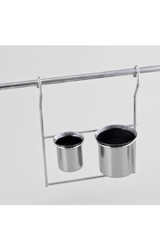Çağdaş İkili Paslanmaz Kaşıklık Inox 27 Cm Gri