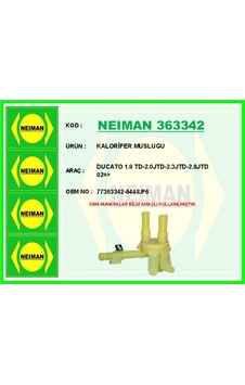Neıman 363342 Kalorifer Musluğu Ducato 1.9 Td-2.0jtd-2.3jtd-2.8jtd 02 77363342-6448.p6 -