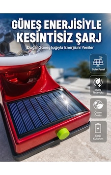 Znv Zenvia Mey İthalat Taşınabilir Solar Led Parti Lambası Usb Şarjlı Renkli Dekoratif Aydınlatma Znv2025 Cmn