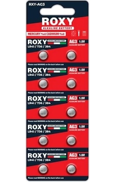 Ayt Roxy Rxy-ag3 Lr41 736 384 Alkalin Pil 10 Lu Paket Düğme Pil 1.5 Volt Ayt Roxy Rxy-ag3 Lr41 736 384 Alkalin Pil 10 Lu Paket Düğme Pil 1.5 Volt