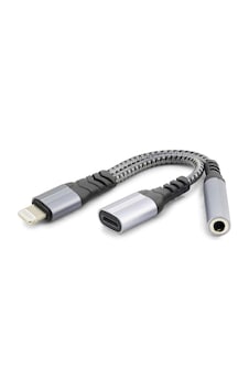 Lıghtnıng To Type-c + 3.5 Mm F Kablo Siyah Gj-012 Lıghtnıng To Type-c + 3.5 Mm F Kablo Siyah Gj-012