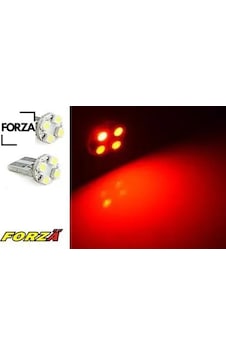 Led Ampül 12v.4 Lü Smd B.dipsiz Kırmızı Forza Led Ampül 12v.4 Lü Smd B.dipsiz Kırmızı Forza