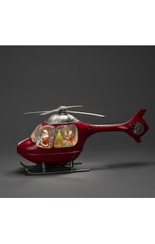 Helikopter Tasarımlı Işıklı Müzikli Kar Küresi Helikopter Tasarımlı Işıklı Müzikli Kar Küresi