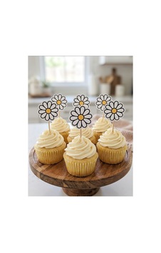 12 Li Papatya Cupcake Kürdan Süsü. 12 Li Papatya Cupcake Kürdan Süsü.