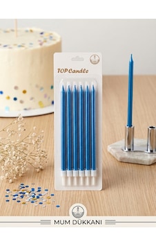 Top Candle Pasta Mumu 6 Adet Doğum Günü Ve Parti Kutlama Seti No:7