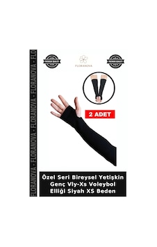 Özel Seri Bireysel Yetişkin Genç Vly-xs Voleybol Elliği Siyah Xs Beden