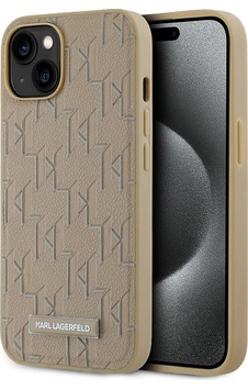 Apple Uyumlu iPhone 14 Kılıf Karl Lagerfeld Lisanslı Magsafe Şarj Özellikli Kl Yazılı Hot Stamp Krem Apple Uyumlu iPhone 14 Kılıf Karl Lagerfeld Lisanslı Magsafe Şarj Özellikli Kl Yazılı Hot Stamp Krem