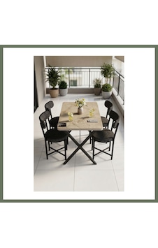 Bezos Mutfak Masası 4 Sandalyeli Set 110x70 Cm Modern Bahçe Cafe Masa Takımı 4 Kişilik Tedy 9883 Anstrasit Bezos1 Çok Renkli Bezos Mutfak Masası 4 Sandalyeli Set 110x70 Cm Modern Bahçe Cafe Masa Takımı 4 Kişilik Tedy 9883 Anstrasit Bezos1 Çok Renkli