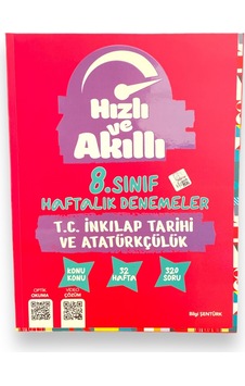 Tammat Yayınları Hızlı Ve Akıllı 8. Sınıf T.c. İnkılap Tarihi Ve Atatürkçülük Haftalık Denemeler Tammat Yayınları Hızlı Ve Akıllı 8. Sınıf T.c. İnkılap Tarihi Ve Atatürkçülük Haftalık Denemeler