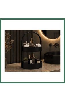 En-cag 3d Baskı İki Katlı Banyo Düzenleyici - Taşınabilir Organizer Ve Saklama Standı-siyah Bss En-cag 3d Baskı İki Katlı Banyo Düzenleyici - Taşınabilir Organizer Ve Saklama Standı-siyah Bss