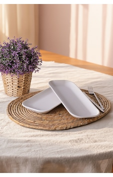 Keramika Beyaz Pergamon Kayık Tabak 26 Cm 2 Adet 006 Keramika Beyaz Pergamon Kayık Tabak 26 Cm 2 Adet 006