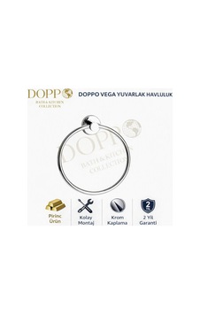 Doppo Point Vega Yuvarlak Havluluk Krom Doppo Point Vega Yuvarlak Havluluk Krom