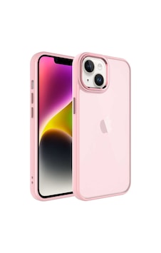 Kilifone - Apple Uyumlu iPhone 14 Plus - Kılıf Arkası Buzlu Sert Pc May Kapak - Pembe Açık Kilifone - Apple Uyumlu iPhone 14 Plus - Kılıf Arkası Buzlu Sert Pc May Kapak - Pembe Açık